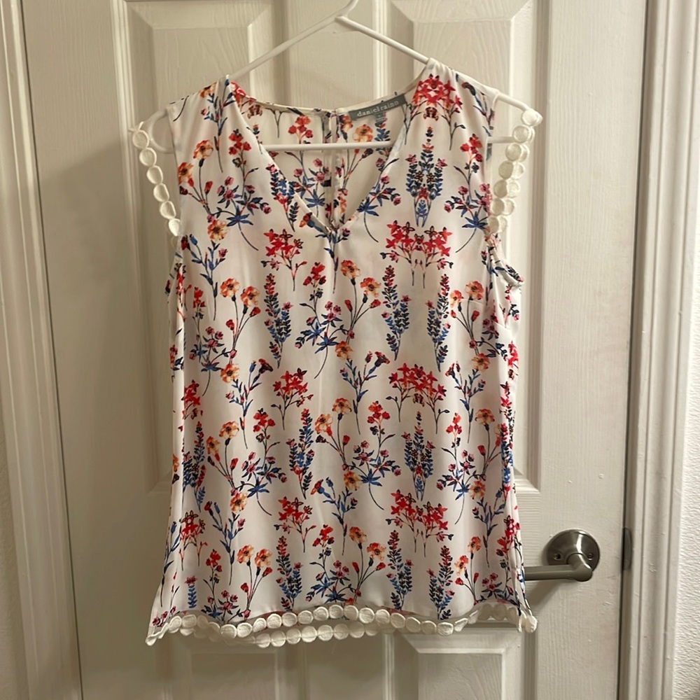 DANIEL RAINN Sofie Crochet Detail Blouse